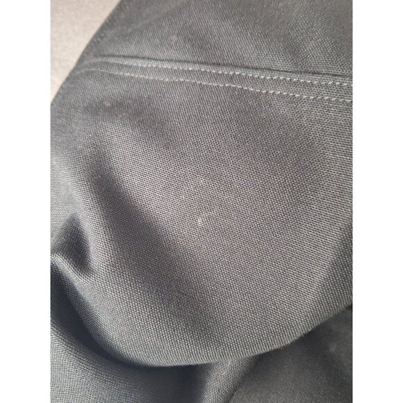 Carhartt Pants Mens 46x30 Black Duck Double Front Flannel Lined Dungaree New - Picture 10 of 12